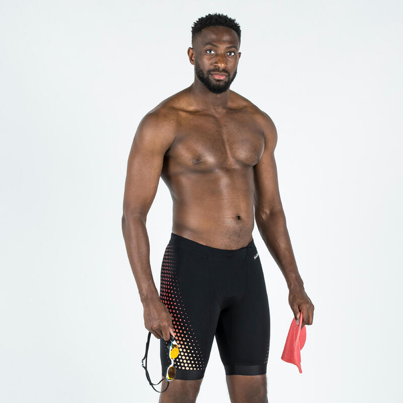 Calções de Natação Jammer Fiti homem Preto malha vermelho
