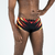 Maillot de bain natation homme bandeau large 900 noir blast rouge