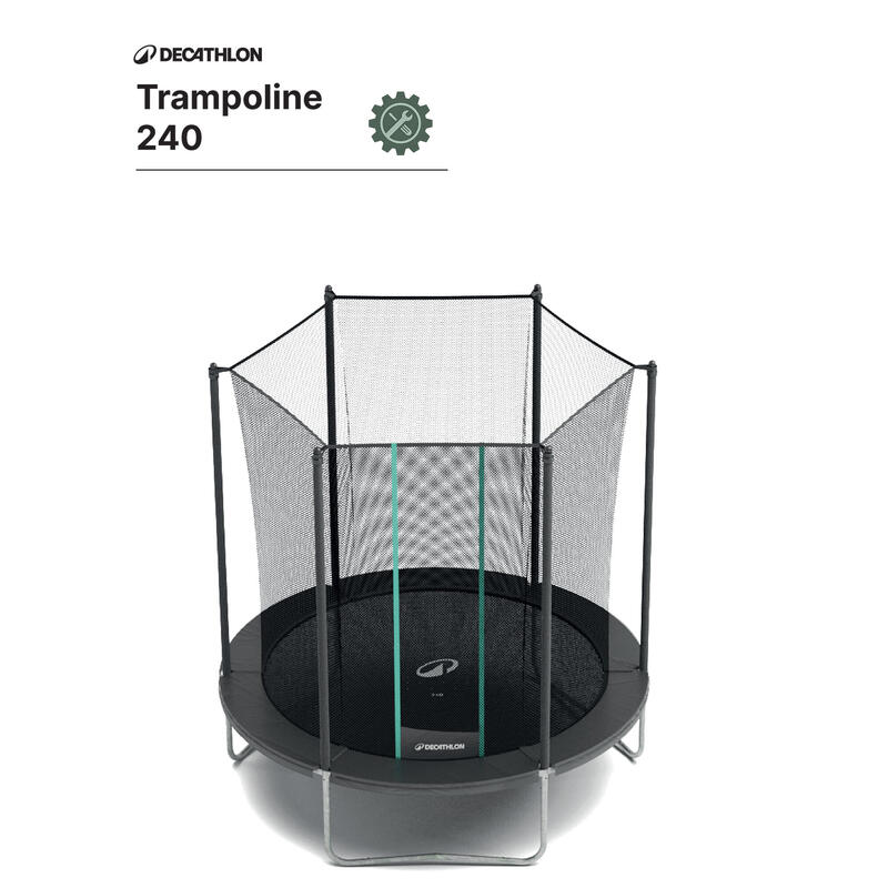 1/3 CONTOUR DE PROTECTION EN MOUSSE - PIÈCE DÉTACHÉE POUR TRAMPOLINE 240