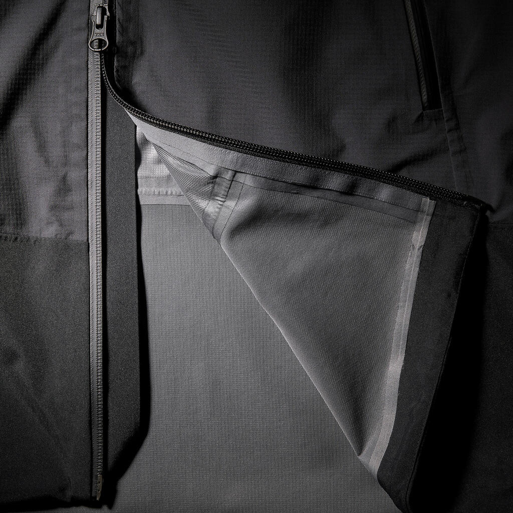 Regenjacke Herren wasserdicht 20.000 mm Wassersäule Trekking - MT900 schwarz 