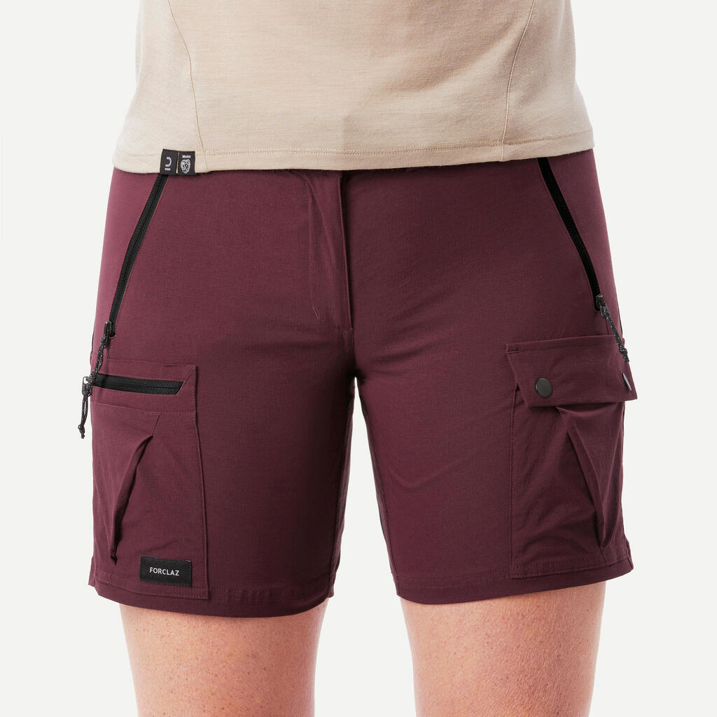 SHORT TREKKING MUJER MT500 CAFÉ