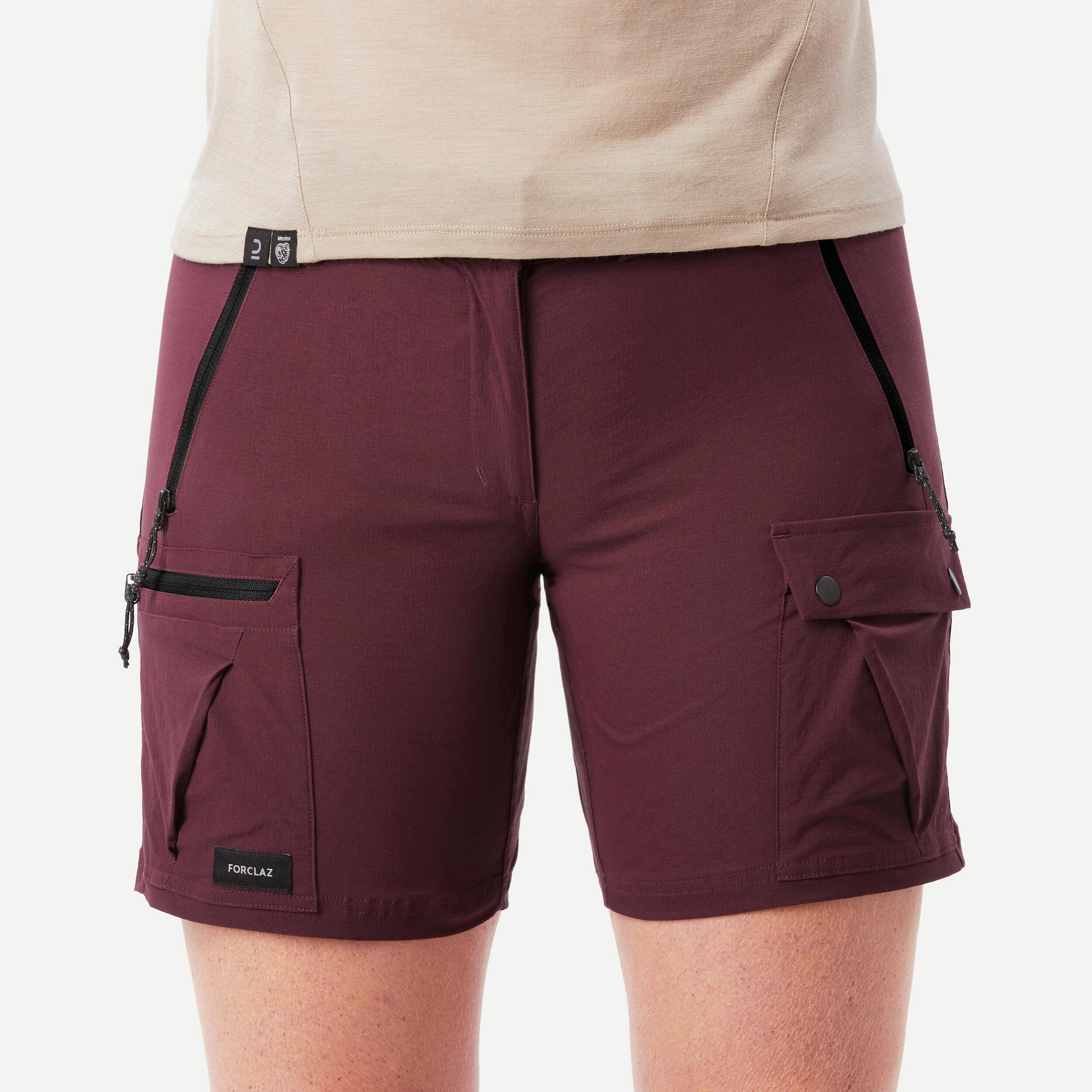 short de trek montagne femme - mt500 - forclaz