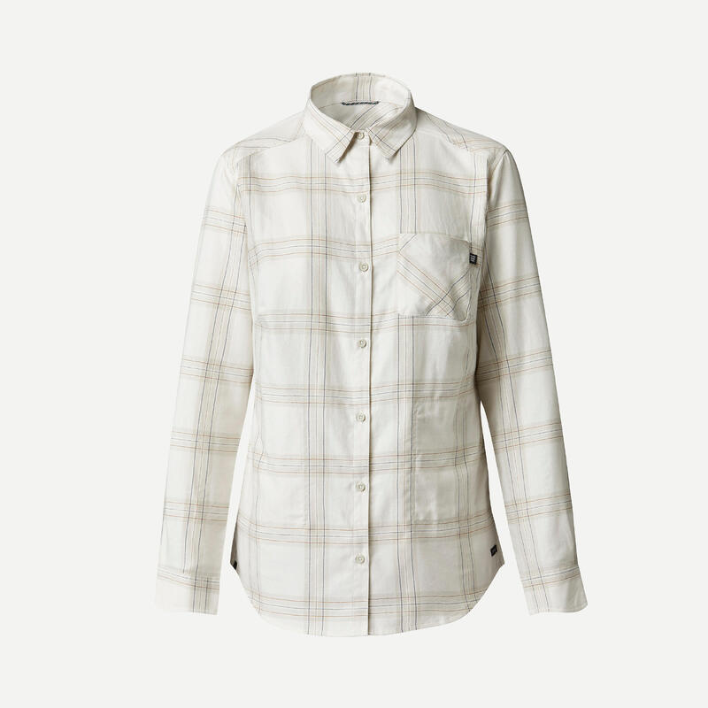 Geruite damesblouse met lange mouwen Travel 500