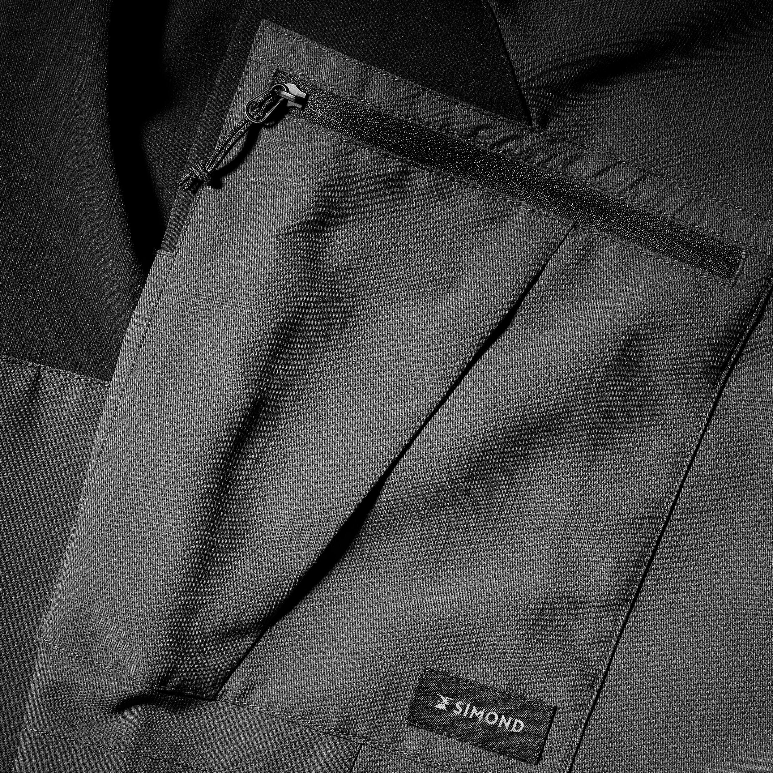 Men Stretchable Cargo Shorts with Belt Grey - MT500