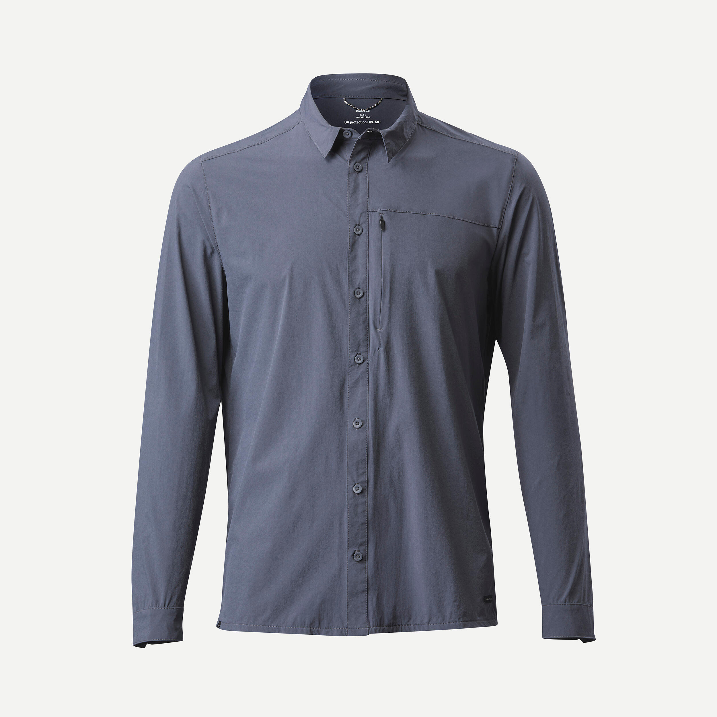 Camisa de montaña y trekking protección solar Hombre Forclaz Travel 900 5/5