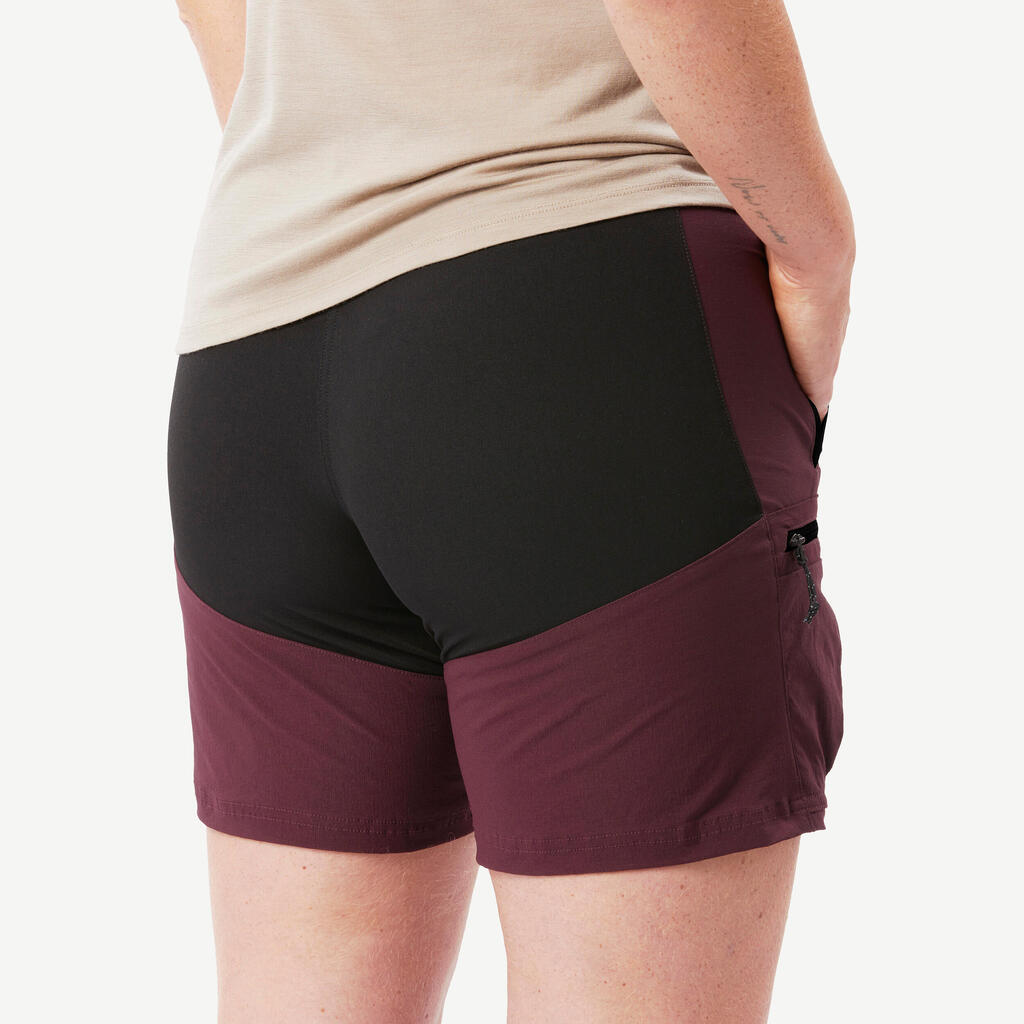 SHORT TREKKING MUJER MT500 CAFÉ