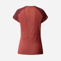 חולצת טרקים קצרת שרוולים מצמר מרינו לנשים MT500