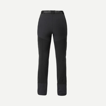 Pantalone za treking MT900 vodoodbojne ženske - crne