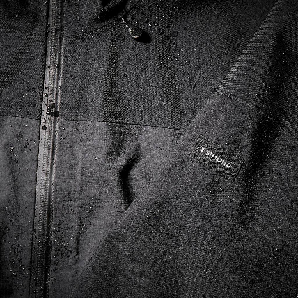 Regenjacke Herren wasserdicht 20.000 mm Wassersäule Trekking - MT900 schwarz 