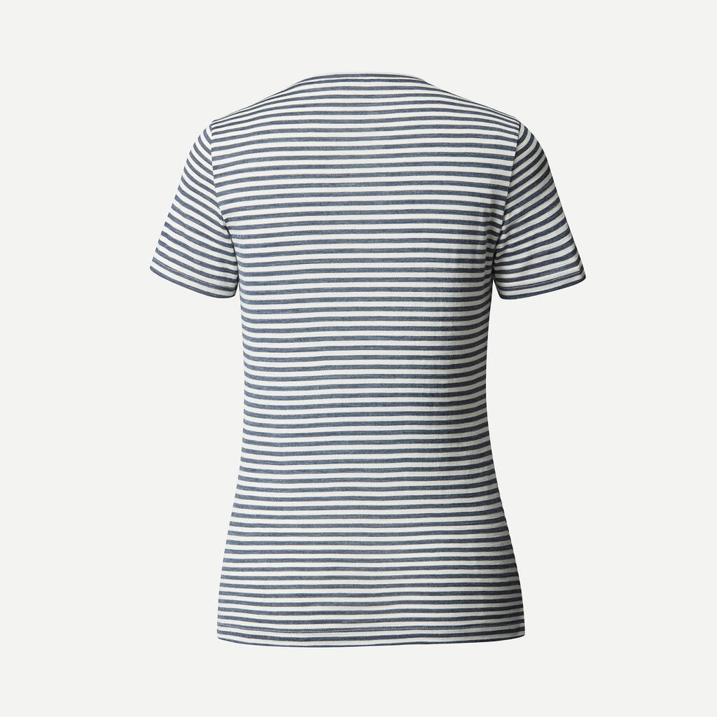 Sieviešu merīnvilnas pārgājienu T krekls ar īsām piedurknēm “Travel 500”