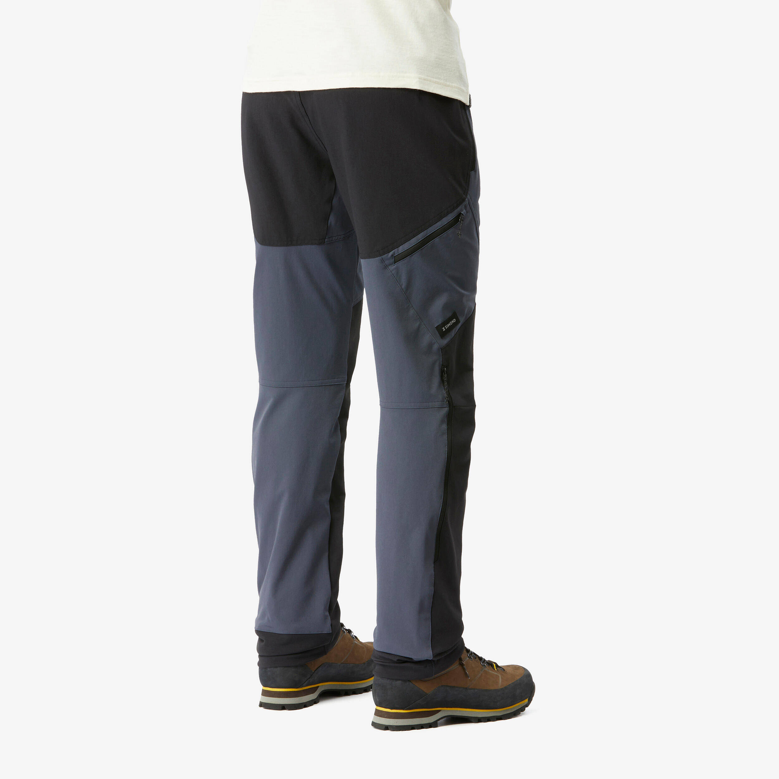 Men Stretchable Wind and Water Resistant Trekking Grey Blue - MT900 -  3