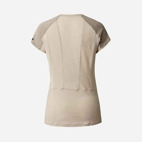 Moteriški trumparankoviai merino vilnos žygių marškinėliai „MT500“