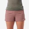 Korte trekkingshort voor dames TRAVEL 900 roze