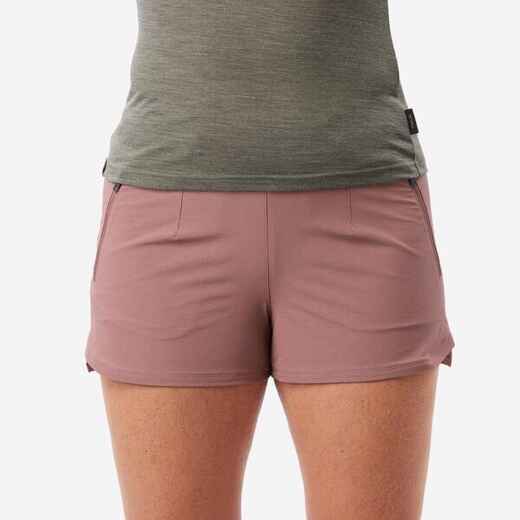 
      Women's Trekking Short Shorts-TRAVEL 900-Pink
  