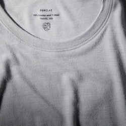 Ανδρικό κοντομάνικο t-shirt πεζοπορίας από μαλλί merino - TRAVEL 500 γκρι