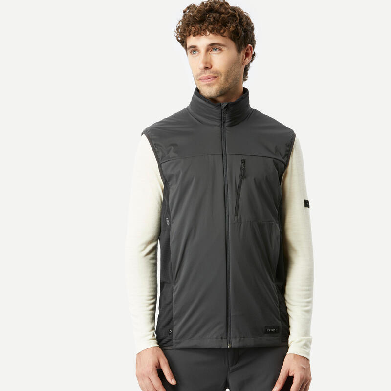 Men’s Windproof Sleeveless Trekking Gilet MT500