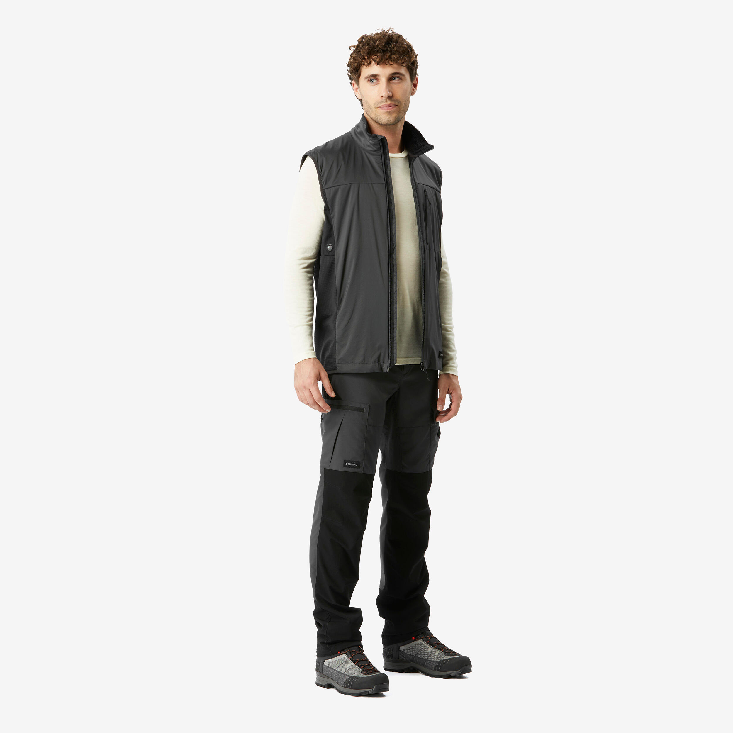 Men's Windproof Sleeveless Trekking Gilet MT500
