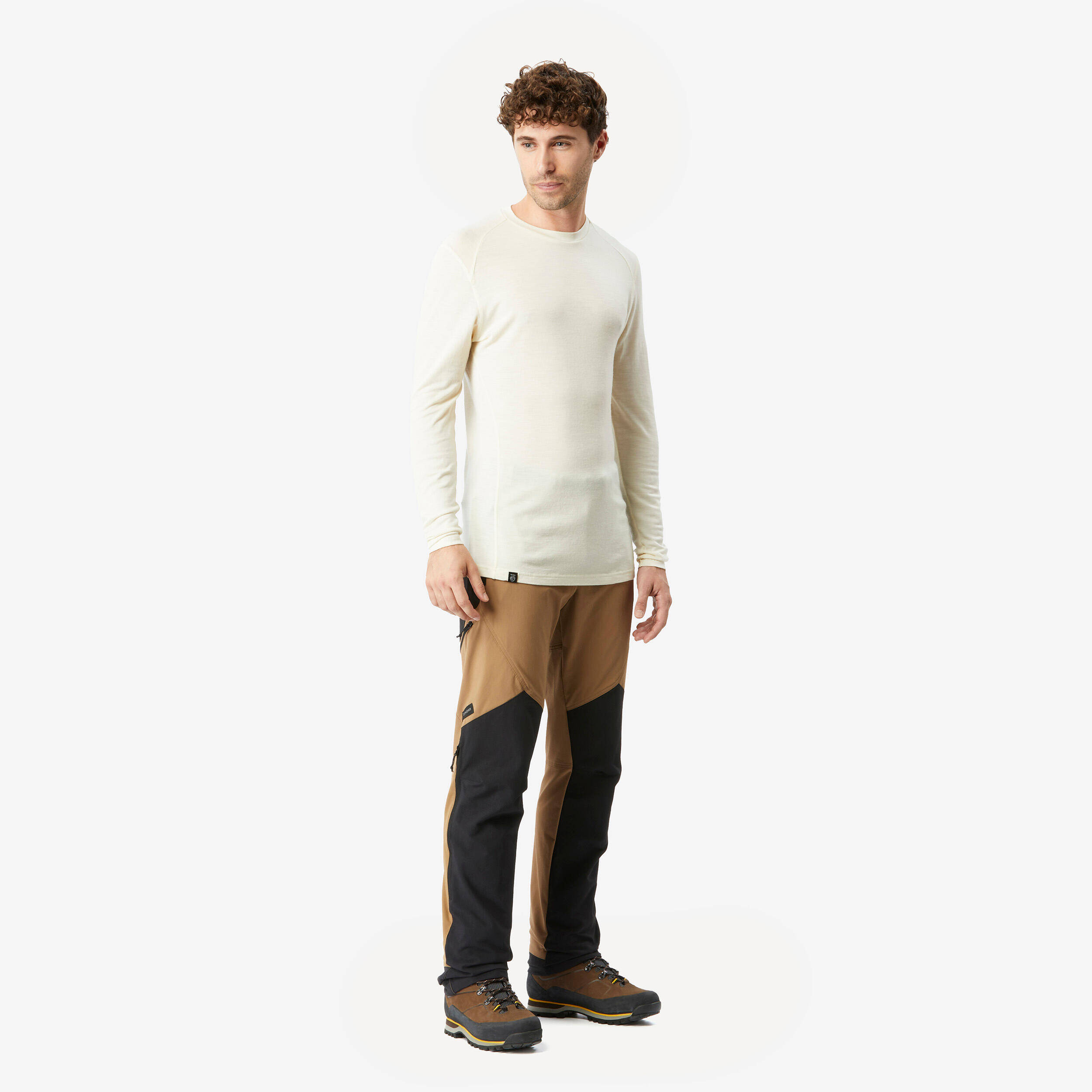 Men Stretchable Wind and Water Resistant Trekking Pants Brown - MT900 -  5