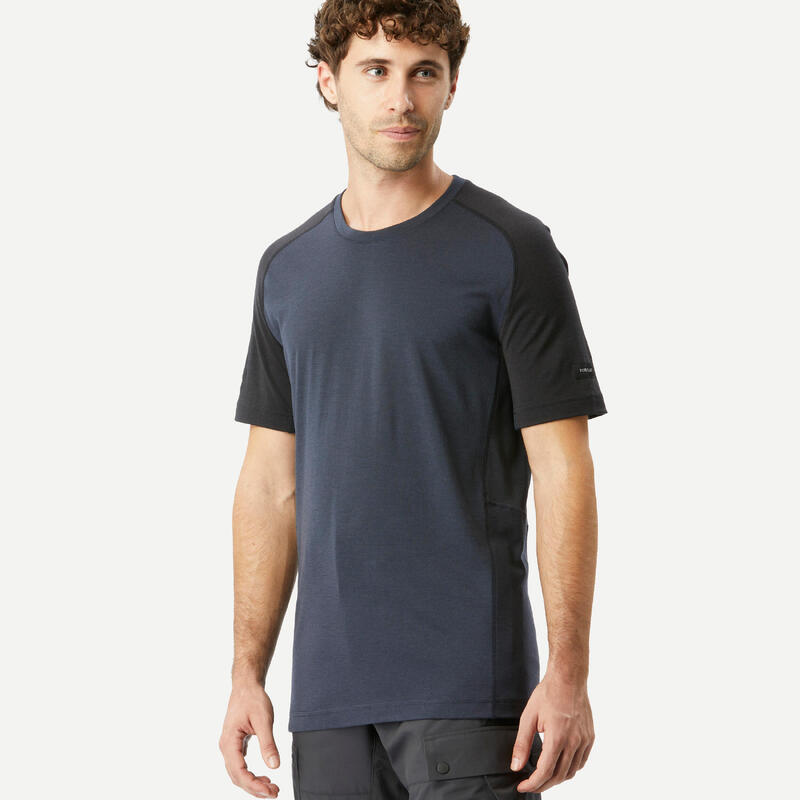 T-shirt de lã merino de Trekking - MT500 - Homem