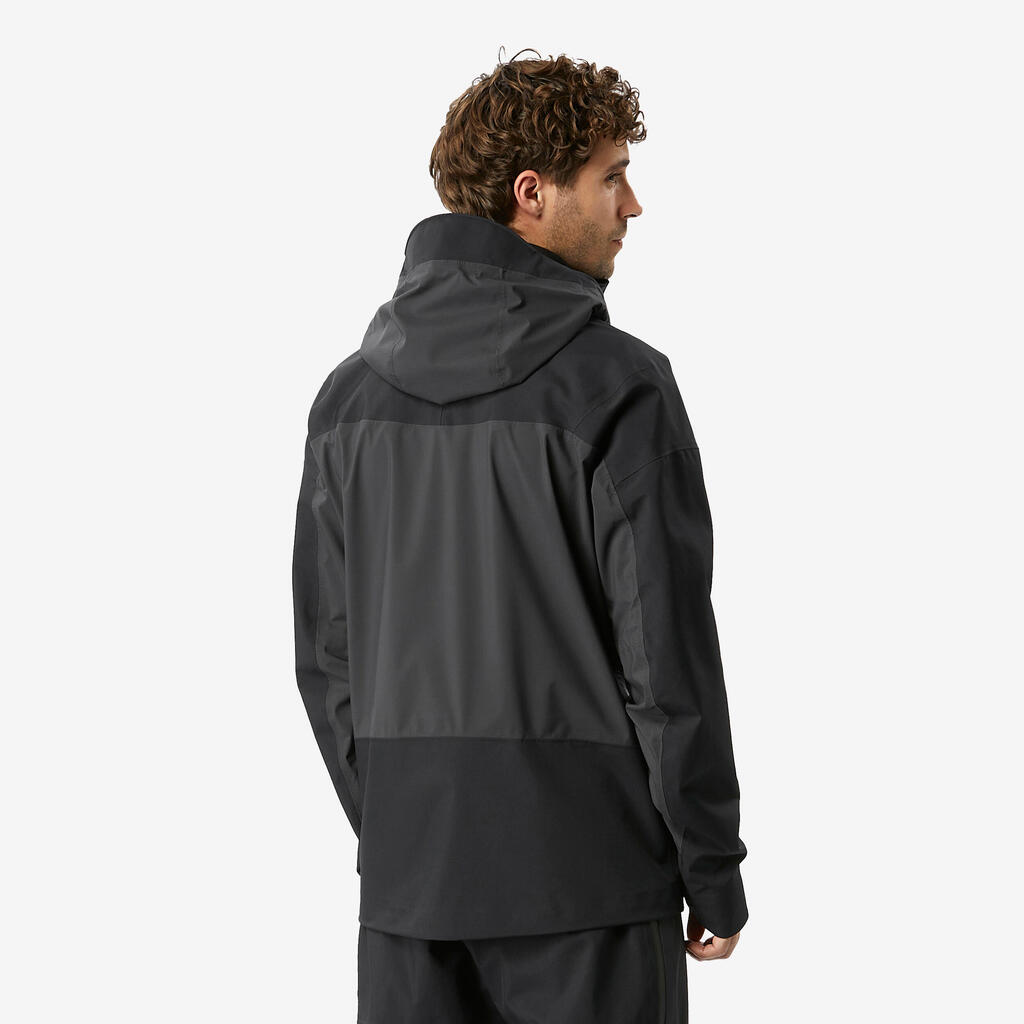 Regenjacke Herren wasserdicht 20.000 mm Wassersäule Trekking - MT900 schwarz 