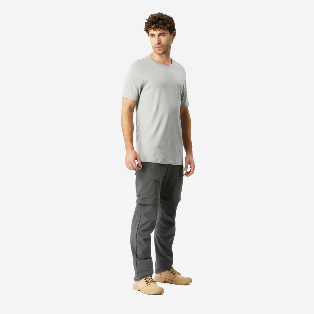 Pantalón de trekking y viaje transformable 2 en 1 camel para hombre Travel 500