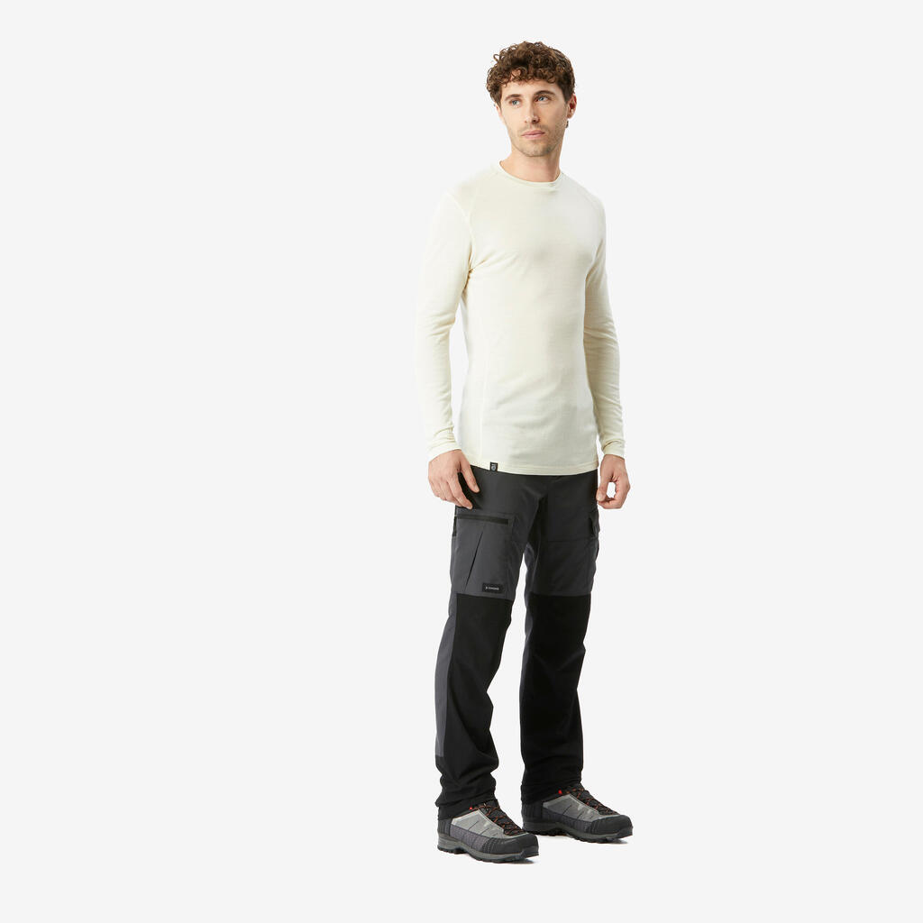 Pantalon de trek résistant homme, MT500 marron