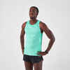 Vīriešu skriešanas bezpiedurkņu sporta krekls "Kiprun Run Light", piparm. zaļš