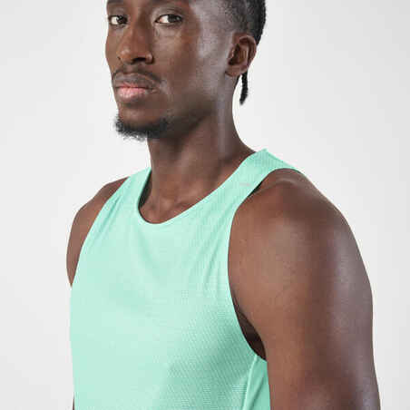Men's Running Tank Top - KIPRUN Run Light Mint Green