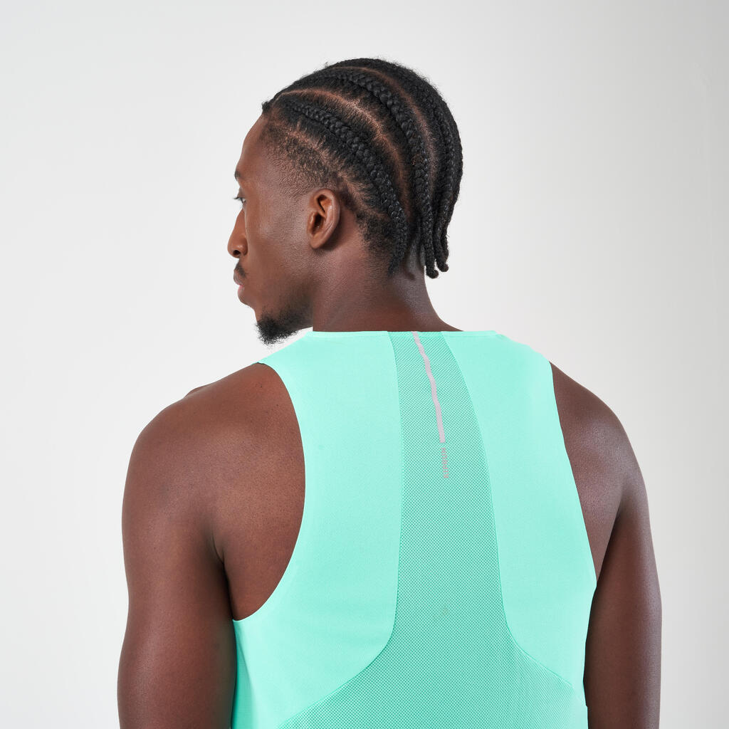 Lauf-Tanktop Herren - Run Light hellgrün