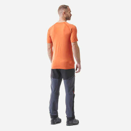 Men's short-sleeved merino wool trekking T-shirt - MT900