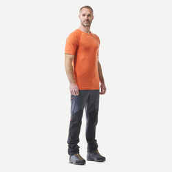 Ανδρικό κοντομάνικο T-Shirt πεζοπορίας από μαλλί Merino - MT900
