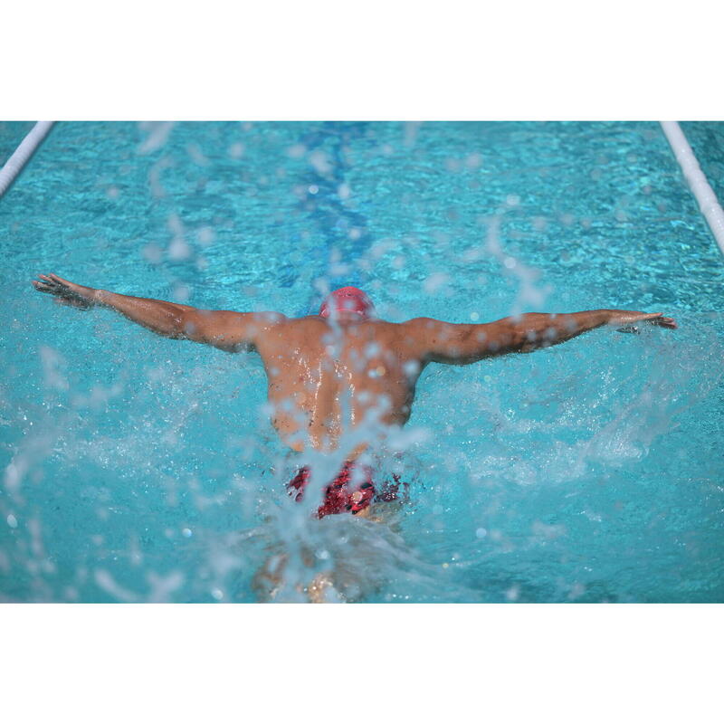 Bañador Hombre natación slip 900 All Lava Rojo