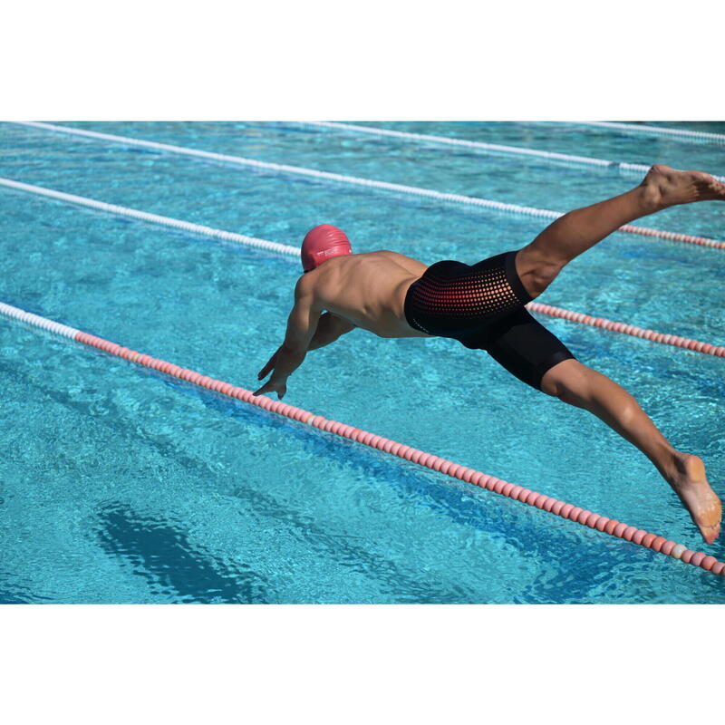 Boxeri Jammer înot Fiti Mesh Negru-Roșu Bărbați