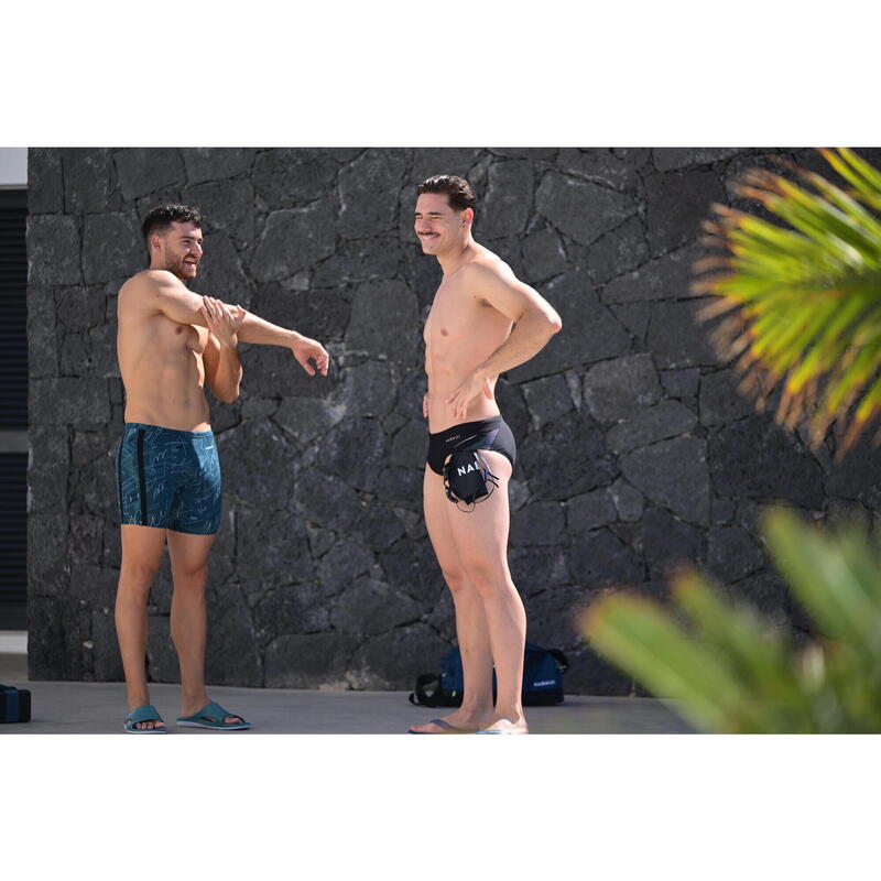 Bañador Hombre natación bóxer Yoko Verde Negro