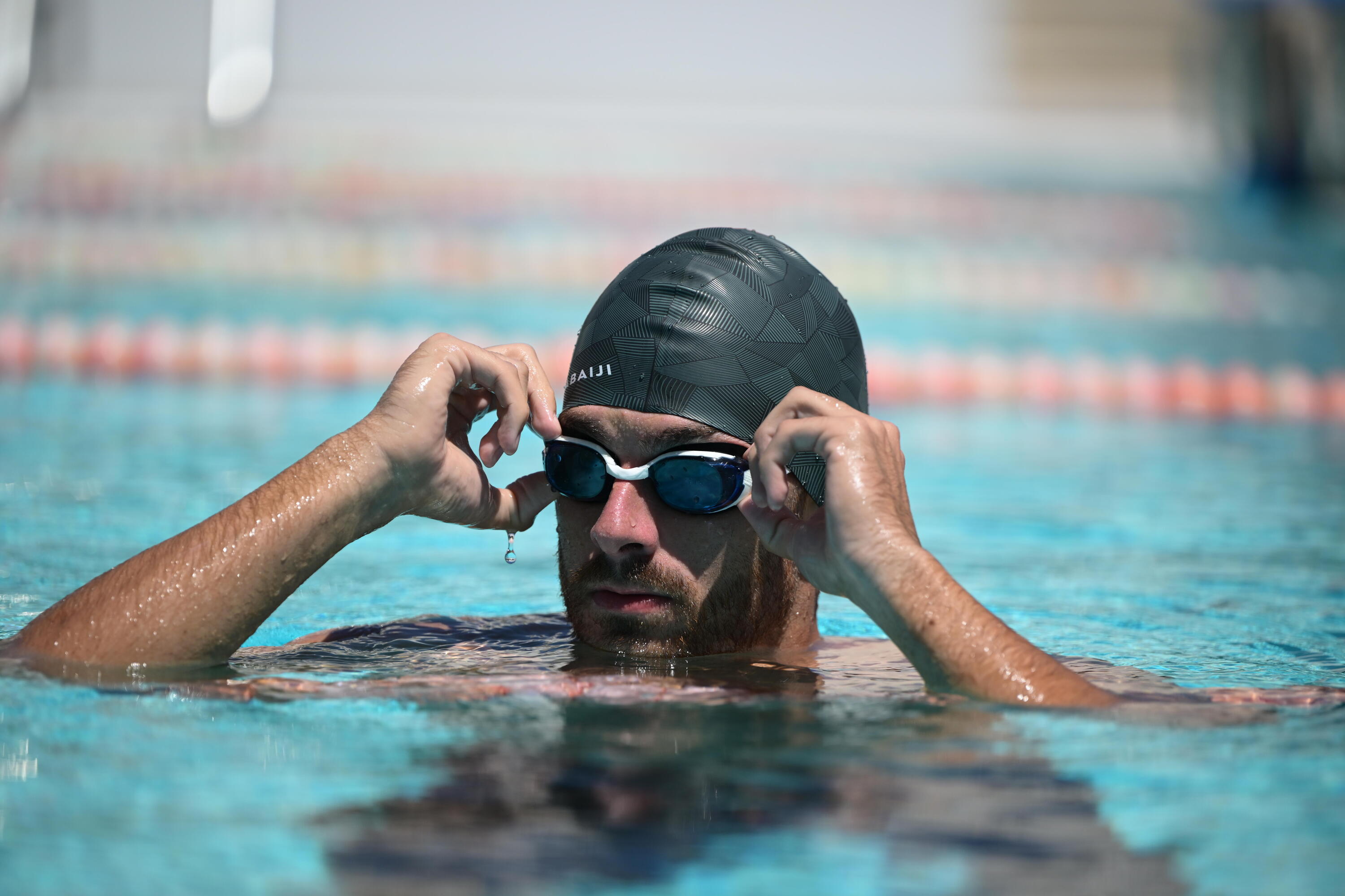 Lunettes de natation à verres teintés bleus antibuée taille unique, B-Fit 9/11