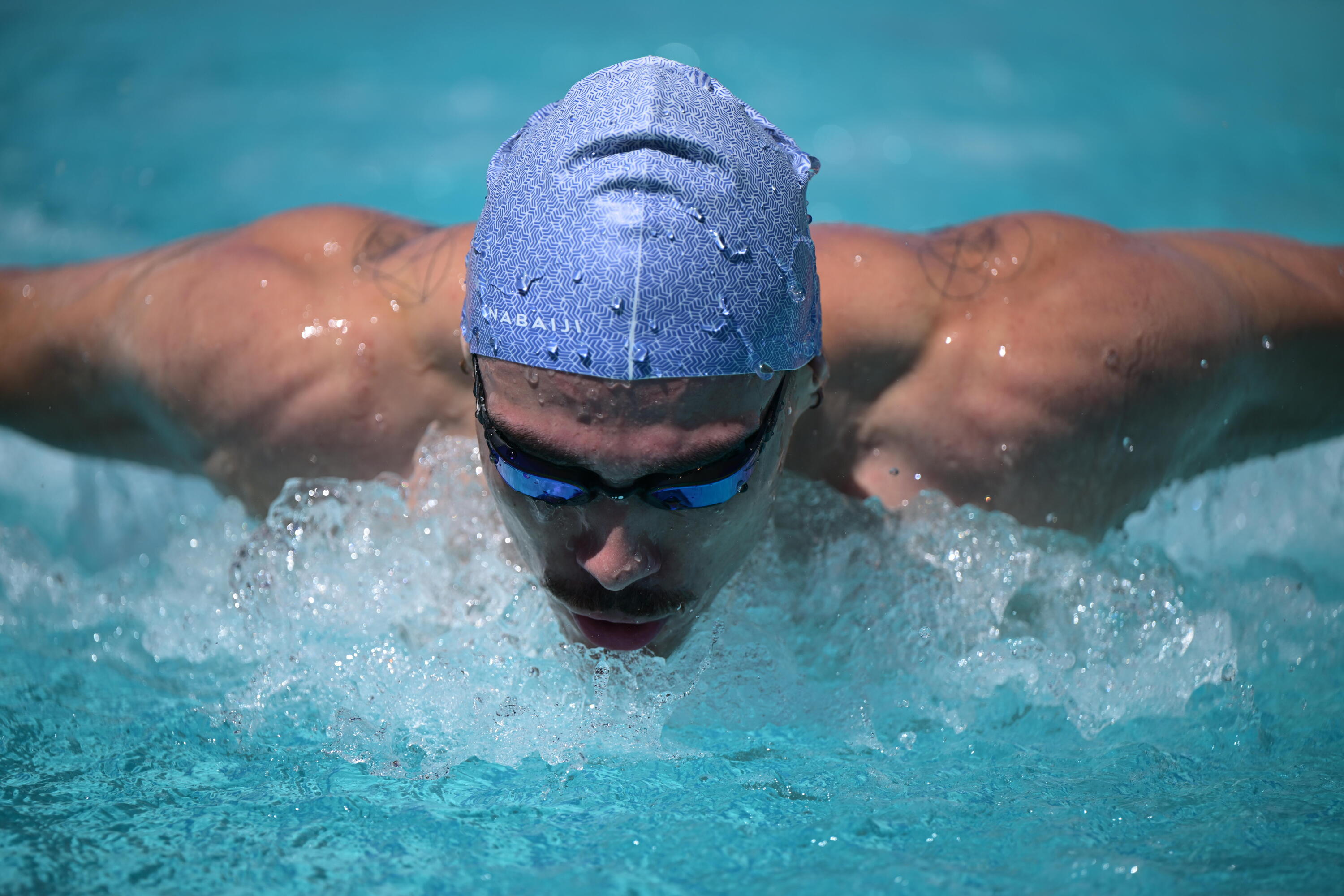 Casque de bain en silicone à taille unique 4/7