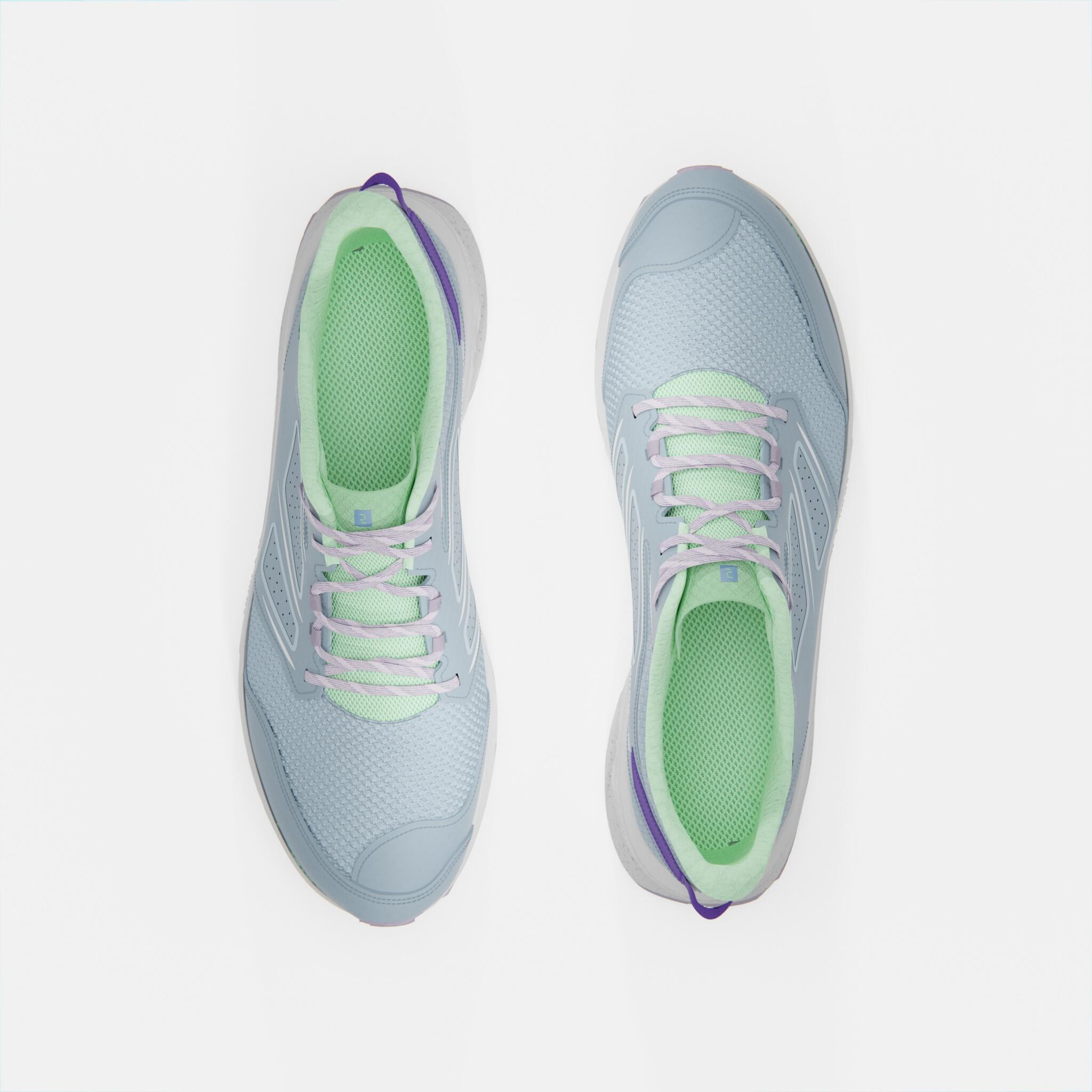 WOMEN'S TRAIL RUNNING SHOES EASYTRAIL BLUE GREEN 8/13