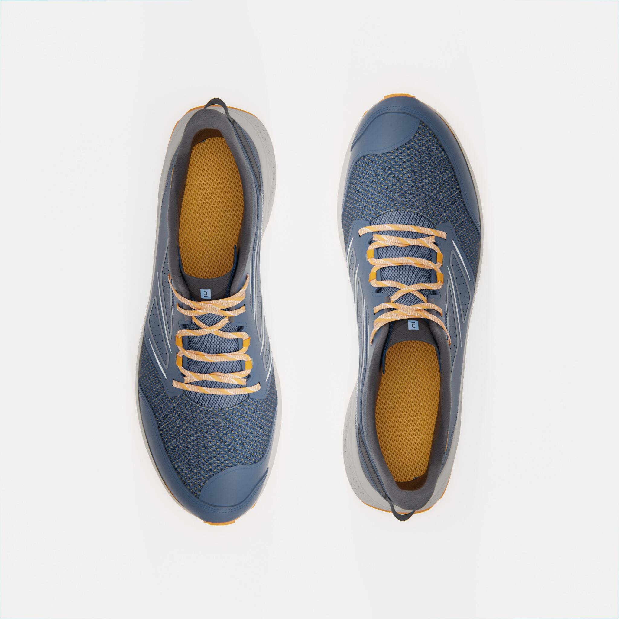 Men's Trail Running Shoes - Easytrail - Grey, kumquat orange - Evadict ...