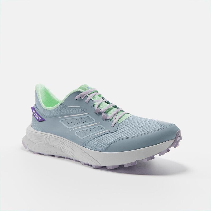 Trailschoenen voor dames Easytrail blauw groen