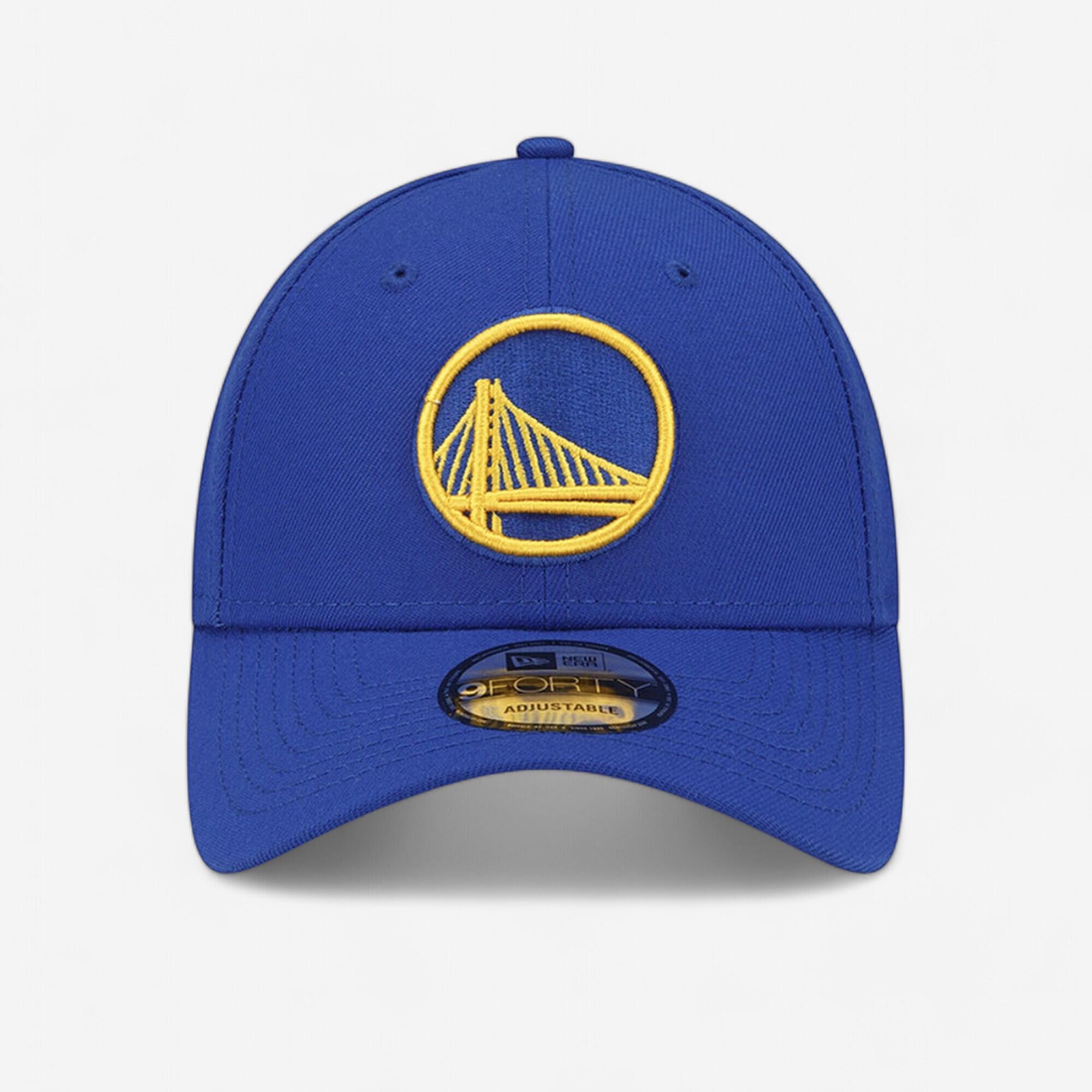 New Era - Casquette Basketball Nba Adulte - Casquette Golden State Warriors Bleu - Casquette - Basketball / Netball - Blanc-bleu-jaune - Taille Unique