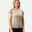 T-shirt de lã merino de Trekking Bege - MT500 - Mulher