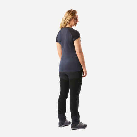 Women’s Merino Wool Short-sleeved Trekking T-Shirt MT500