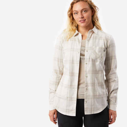 
      CAMISA MANGA LARGA A CUADROS - MUJER - TRAVEL 500 
  