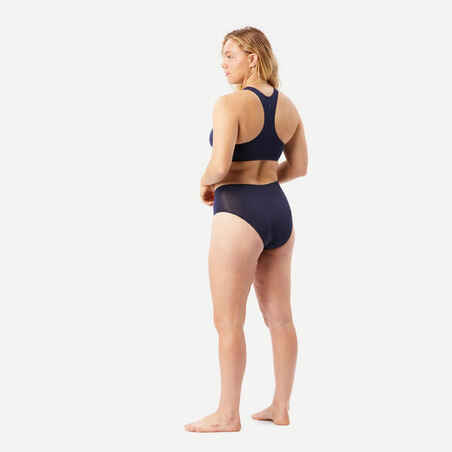 Modre ženske spodnje hlačke iz merino volne MT900 