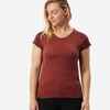 POLERA TREKKING MUJER MT500 CAFÉ