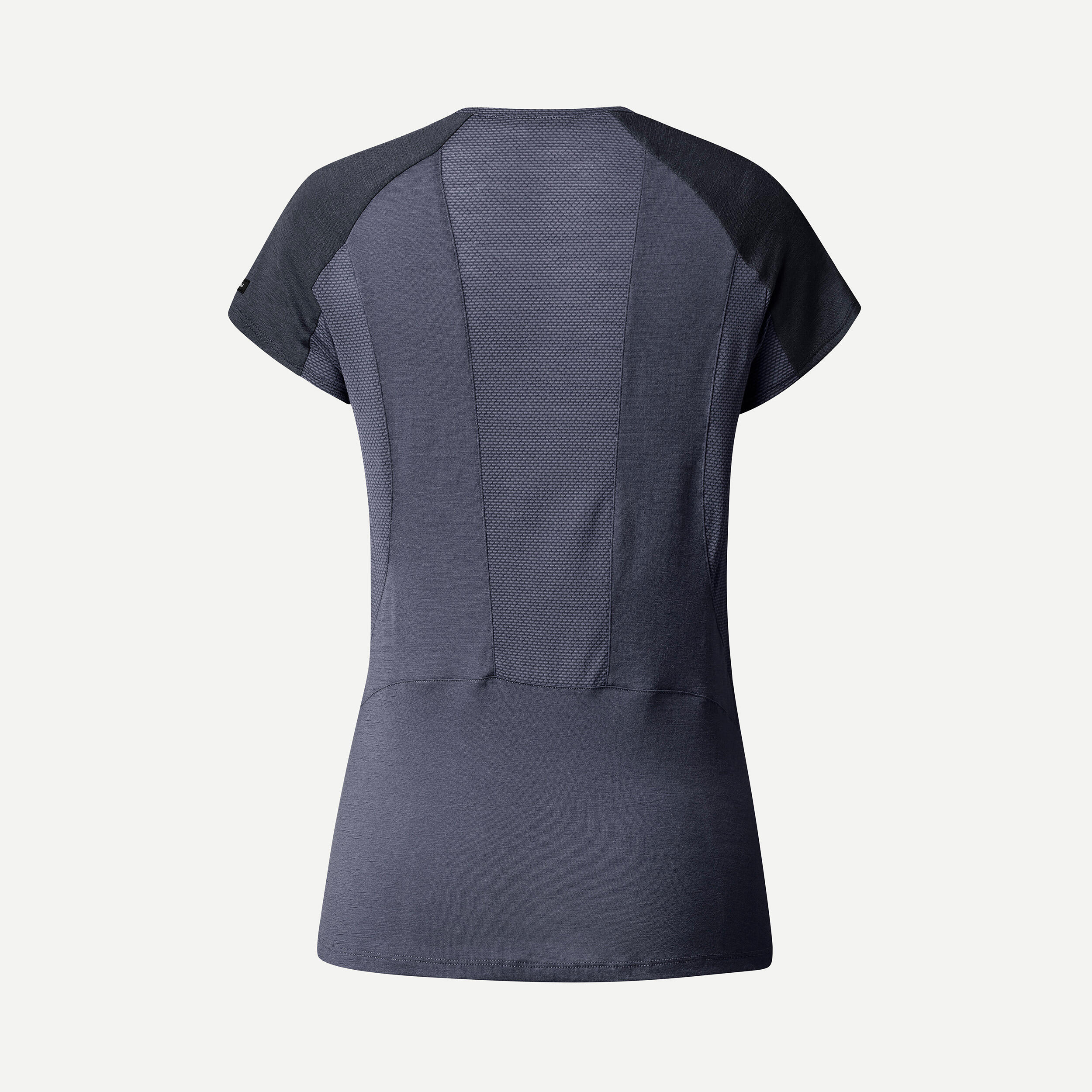 Women's merino wool short-sleeved trek T-shirt - MT500