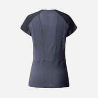 חולצת טיולים קצרה מצמר מרינו לנשים MT500