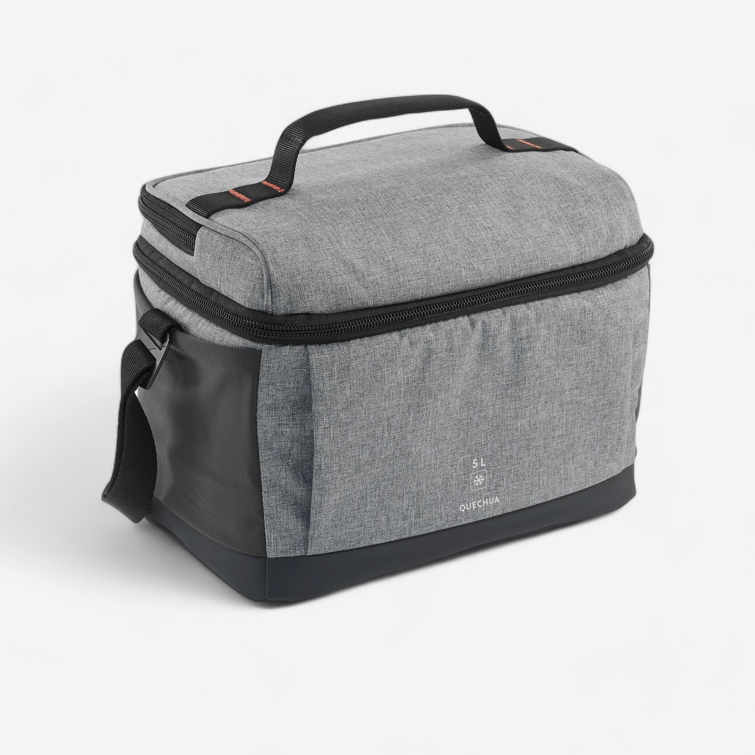 Quechua - Lunchbox 500 Isotherme 5 Litres - 1 Set De Table Compris - Lunchbox - Camping Et Bivouac Randonnee Trekking - Gris-noir - Taille Unique - Decathlon