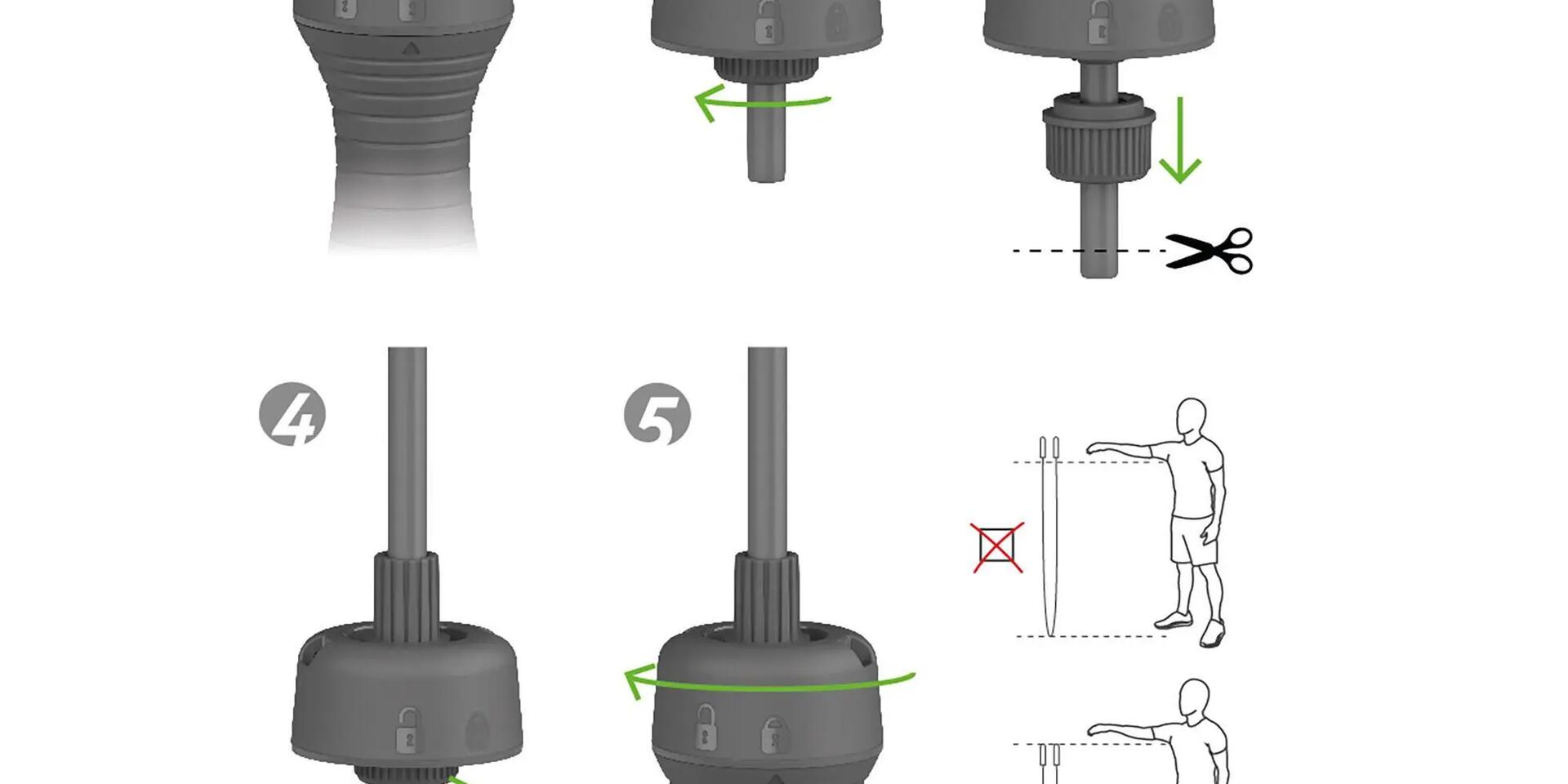 CORDE - PIECE DETACHEE POUR CORDE A SAUTER DOMYOS 500 MOUSSE / GOMME & 700