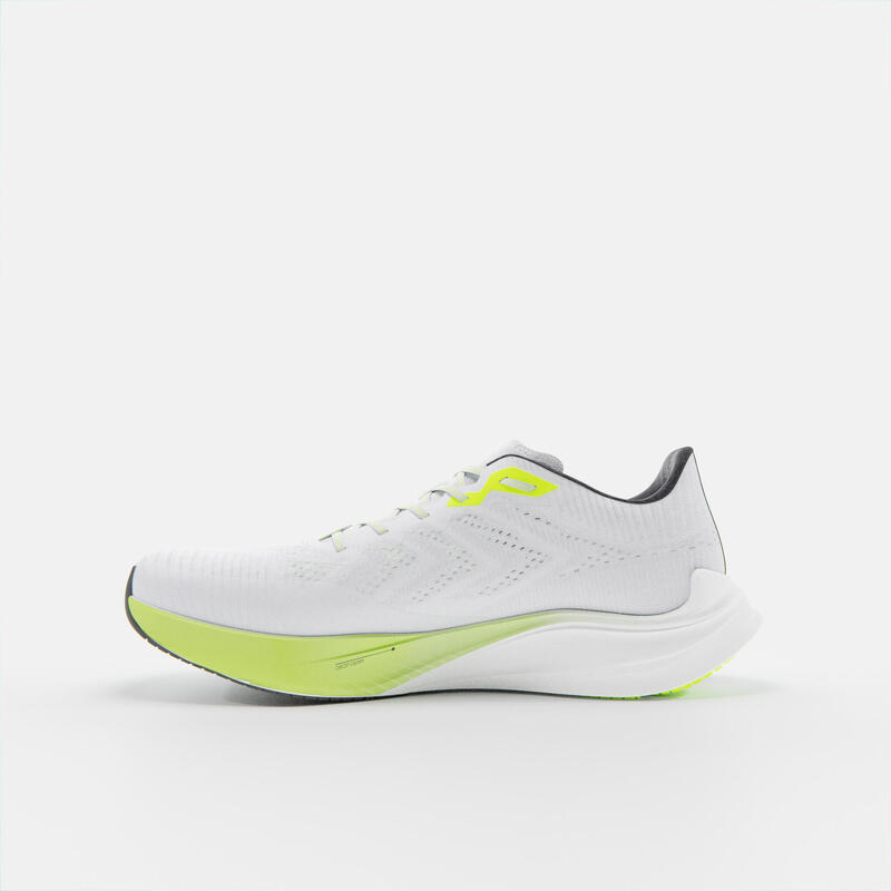 Hardloopschoenen voor heren KD900 Light wit/geel